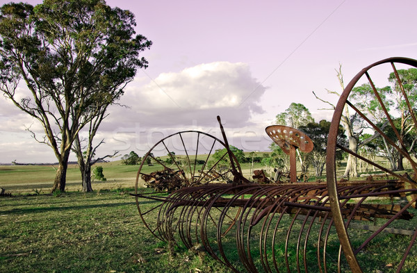 Eski unutulmuş ihmal edilmiş çiftçiler manzara makine Stok fotoğraf © clearviewstock