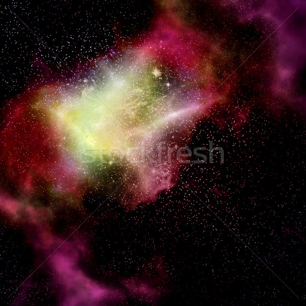 De kosmische ruimte wolk nevelvlek sterren diep gas Stockfoto © clearviewstock
