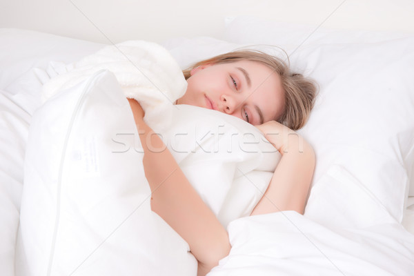 woman in bed Stock photo © clearviewstock