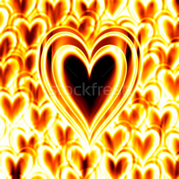heart on fire Stock photo © clearviewstock