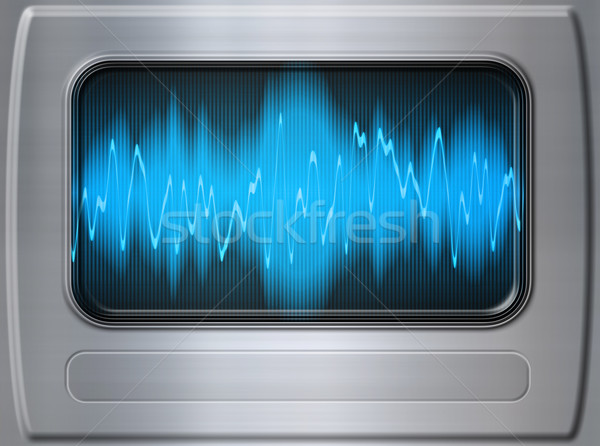 Fala dźwiękowa metal audio płyta muzyki Zdjęcia stock © clearviewstock
