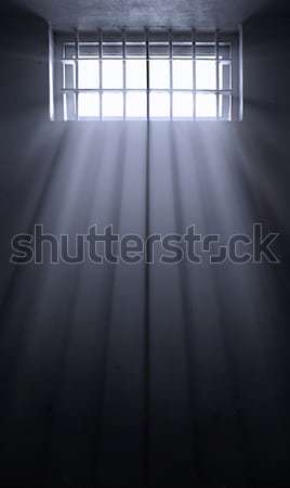 солнце Лучи темно тюрьмы ячейку надежды Сток-фото © clearviewstock