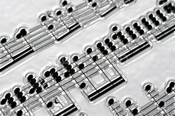 music notes in silver Stock photo © clearviewstock