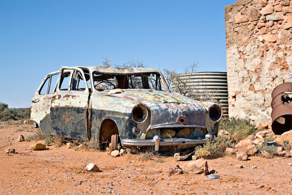 Oude auto woestijn groot afbeelding auto hot Stockfoto © clearviewstock