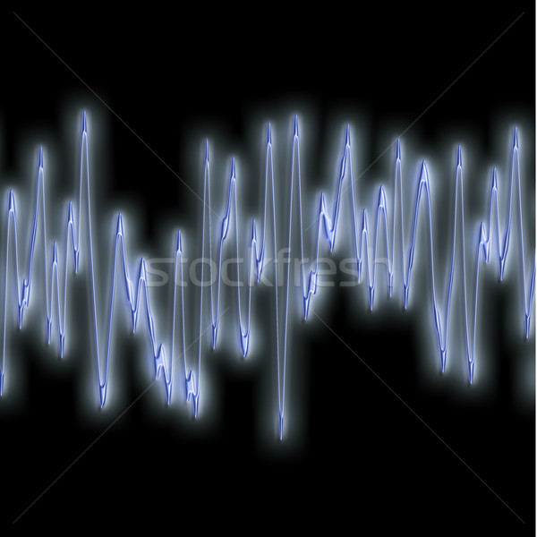 Ekstremalnych fala dźwiękowa obraz jasne Zdjęcia stock © clearviewstock