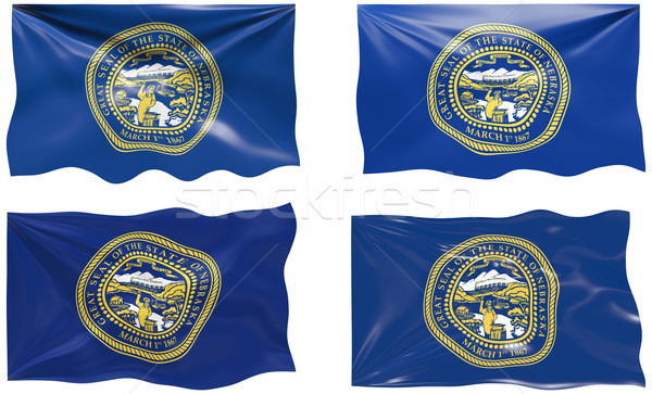 Banderą Nebraska obraz Zdjęcia stock © clearviewstock