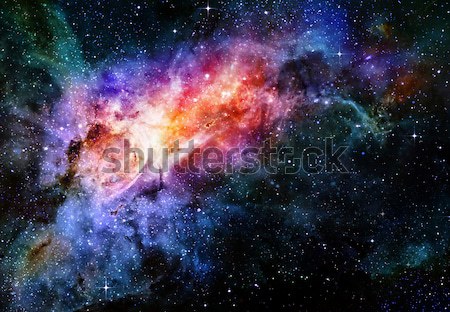 Profundo espacio exterior nebulosa galaxia estrellas Foto stock © clearviewstock