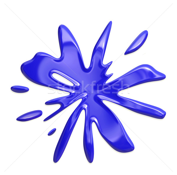 blue ink or paint splotches  Stock photo © clearviewstock