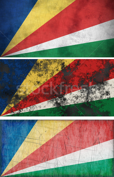 Vlag Seychellen groot afbeelding Stockfoto © clearviewstock