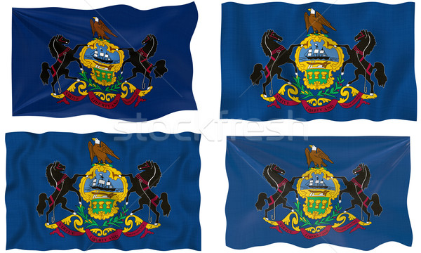 Banderą Pennsylvania obraz Zdjęcia stock © clearviewstock