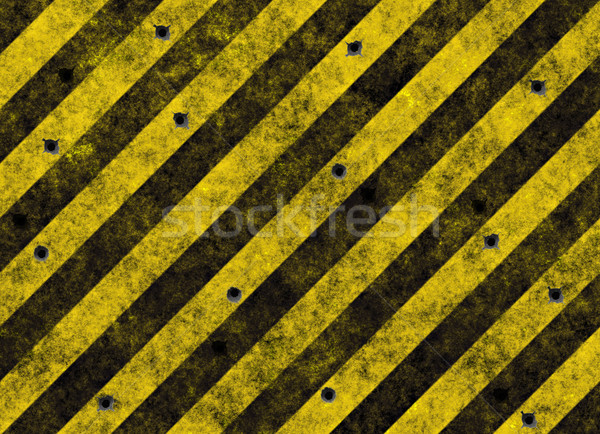 ハザード 古い 黄色 黒 ストックフォト © clearviewstock