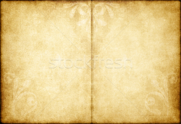 Eski parşömen kâğıt eski sarı kahverengi Stok fotoğraf © clearviewstock