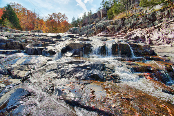 Wasserfall Kaskade Missouri Wasser blau Frühling Stock foto © clearviewstock