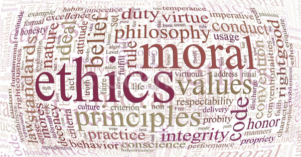 Etika elvek szófelhő szó címke felhő Stock fotó © clearviewstock