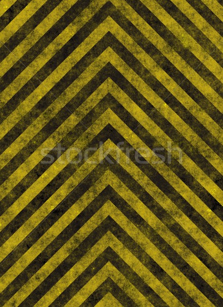 Perigo sujo amarelo listrado como estradas Foto stock © clearviewstock