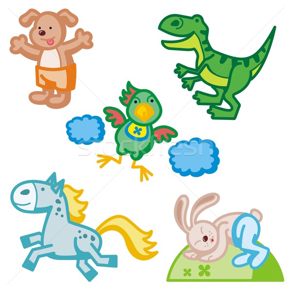 Baby icons series. Animals. Stock photo © clipart_design