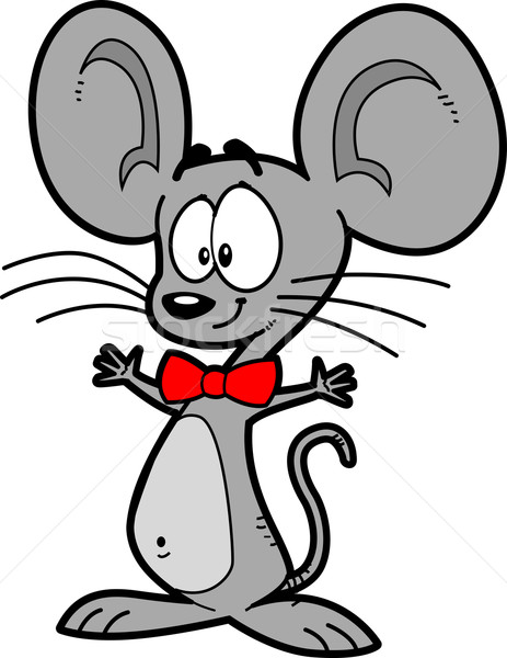 Cartoon Mouse With Bowtie Stock photo © ClipArtMascots