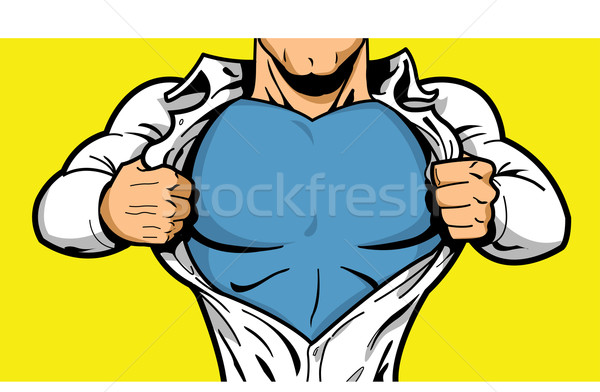 Superhero Chest For Your Logo Stock photo © ClipArtMascots
