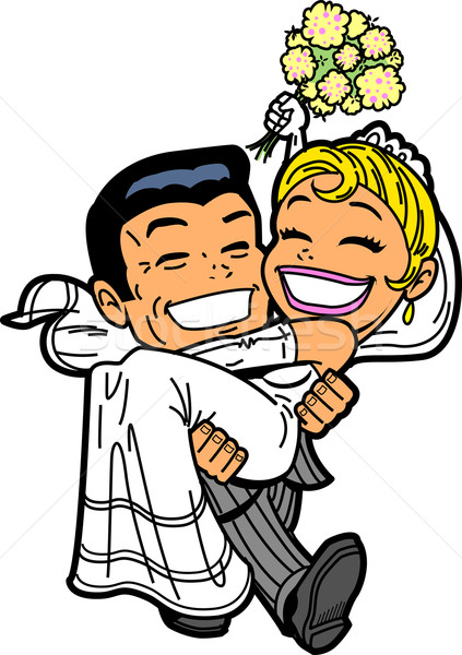Stock photo: Happy Wedding Couple