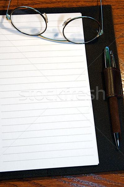 Tijdschrift pagina dagboek klaar tekst papier Stockfoto © cmcderm1