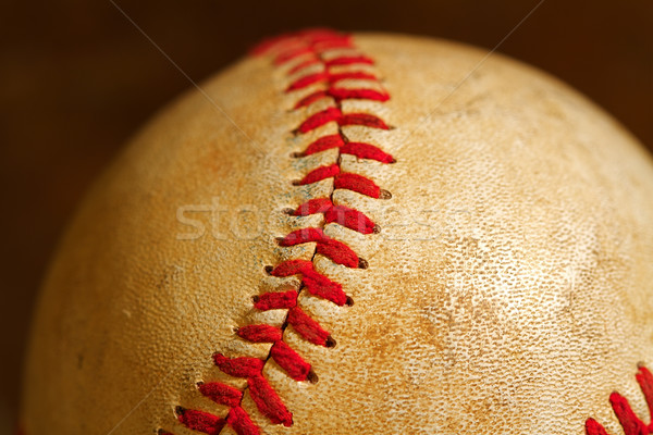 Baseball macro vue utilisé [[stock_photo]] © cmcderm1