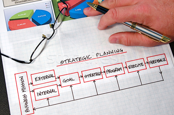 üzlet táblázatok üzleti stratégia grafikonok kéz terv Stock fotó © cmcderm1