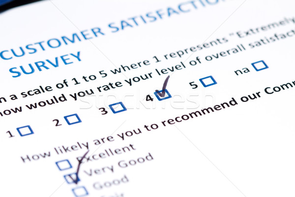 Müşteri anket anket müşteri memnuniyeti iş pazarlama Stok fotoğraf © cmcderm1