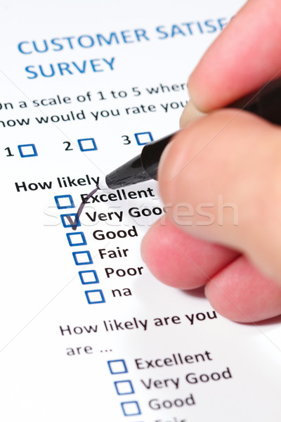 Client enquête questionnaire affaires marketing [[stock_photo]] © cmcderm1