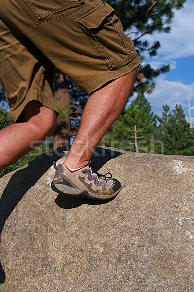 Nyom fut futó mászik meredek kő Stock fotó © cmcderm1