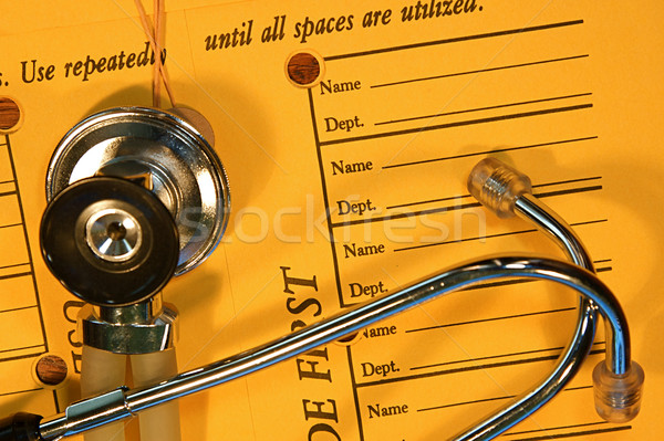 Memorando envelope corda médico comunicação dobrador Foto stock © cmcderm1