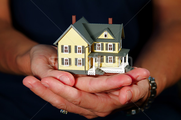 Stockfoto: Huis · handen · vrouw · handgemaakt · model