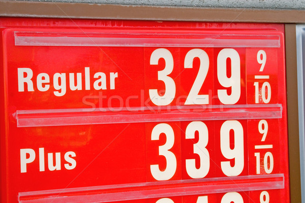 Alto precio gasolina signo tiempo precios Foto stock © cmcderm1