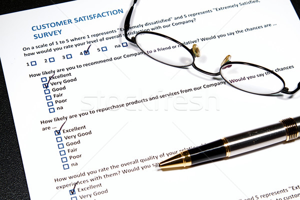 Client enquête questionnaire affaires stylo [[stock_photo]] © cmcderm1