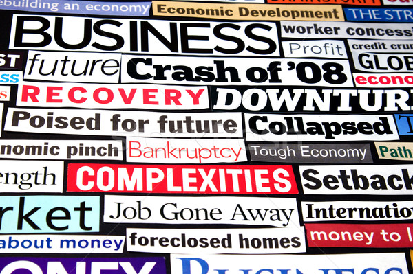 Economic Headlines Stock photo © cmcderm1