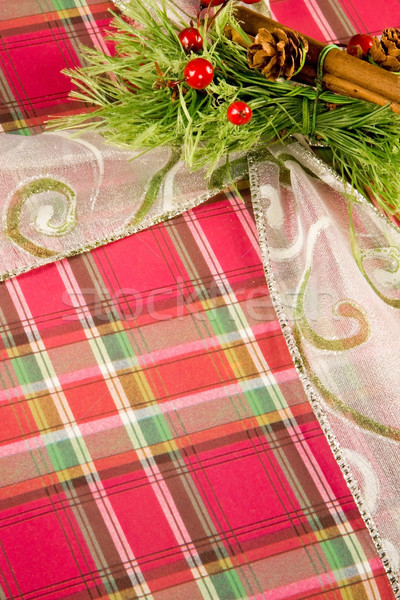 Christmas prezenty przedstawia zielone zimą Zdjęcia stock © cmcderm1