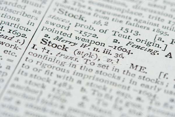 Dictionary Definitions Stock photo © cmcderm1