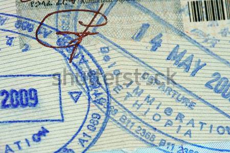 Passport Stamp Stock photo © cmcderm1