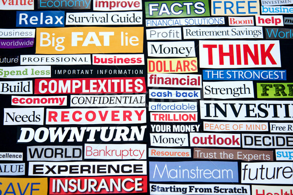 Economic Headlines Stock photo © cmcderm1