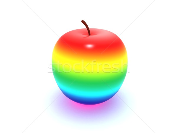 Arco iris manzana resumen rojo gay jugo Foto stock © cnapsys