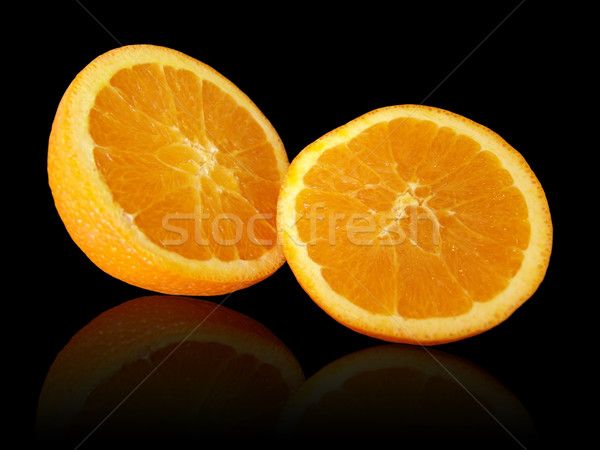 Naranja negro reflexión frutas tropicales Foto stock © cnapsys