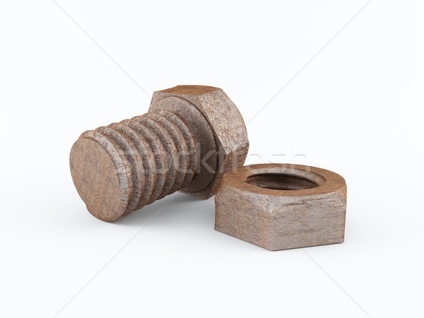Nut and bolt Stock photo © cnapsys