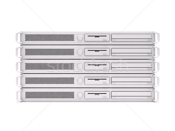 Rack servidores 3D ordenador Foto stock © cnapsys