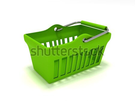 Cesta de la compra 3D alimentos financiar tienda Foto stock © cnapsys