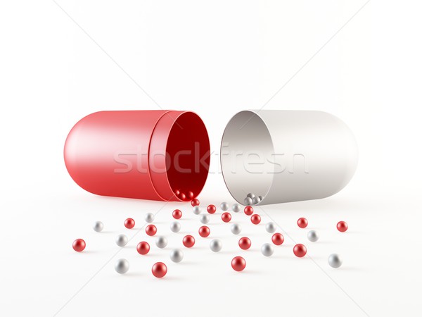 Prescripción píldora 3D pequeño partículas Foto stock © cnapsys