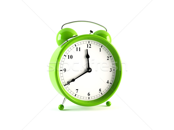 Despertador verde oficina signo tiempo amanecer Foto stock © cnapsys