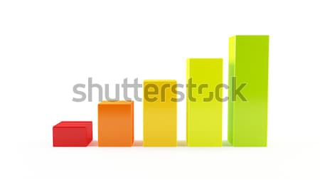 Gráfico de barras colorido gráfico Internet web financiar Foto stock © cnapsys