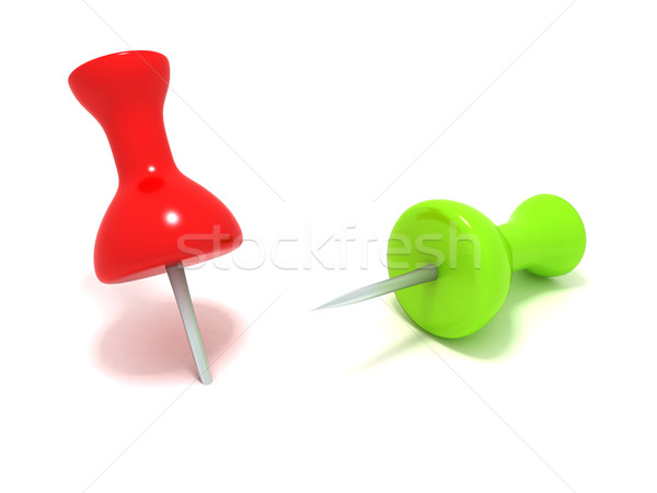 Oficina 3D Pareja verde Foto stock © cnapsys