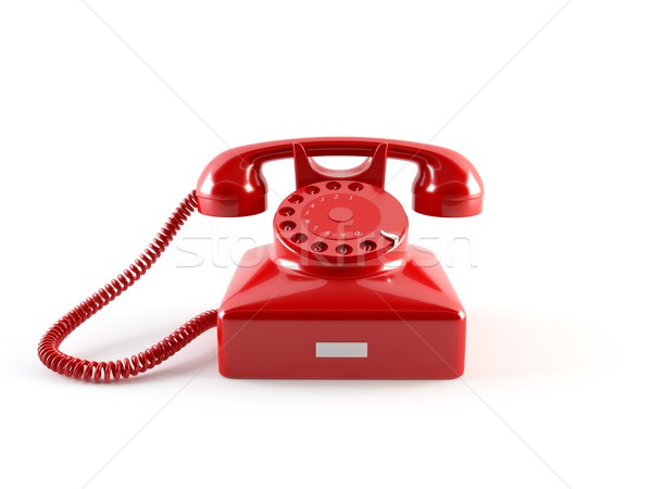 öreg telefon 3D renderelt kép retro telefon Stock fotó © cnapsys