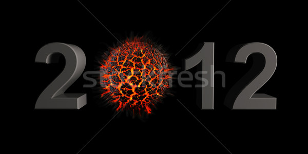 2012 apocalipse 3D dezembro luz Foto stock © cnapsys