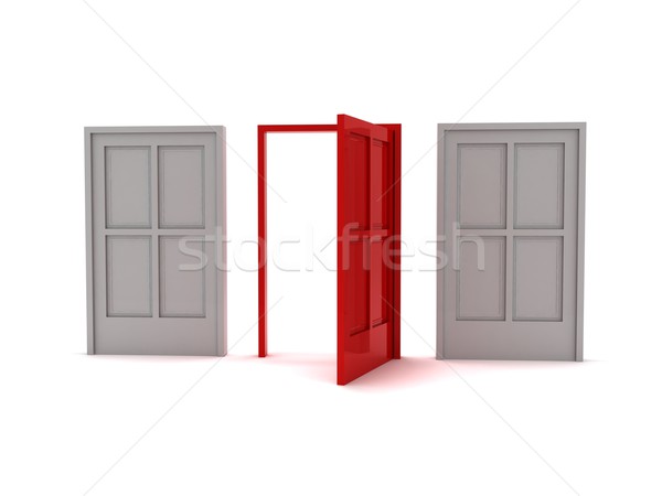Three doors Stock photo © cnapsys